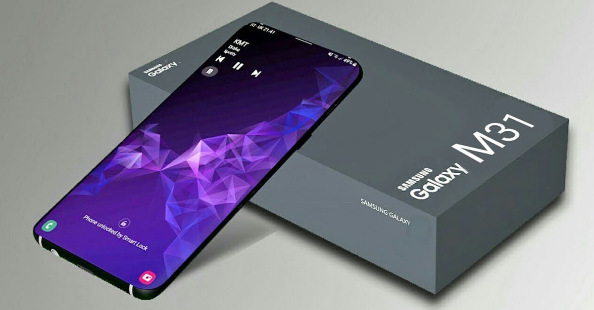 Samsung Galaxy M31 viedtālruņu apskats ar galvenajām funkcijām